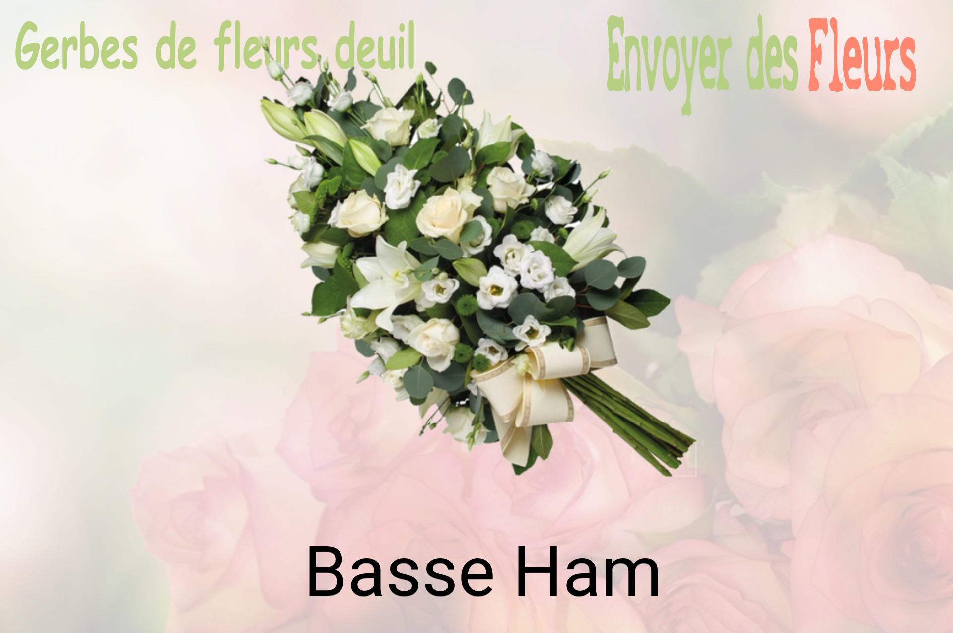 Gerbe de fleurs de deuil livrée à Basse-Ham
